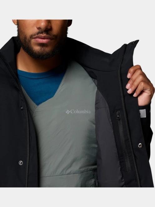 Columbia Street Heights Car Coat férfi vízhatlan kabát fekete színben 6