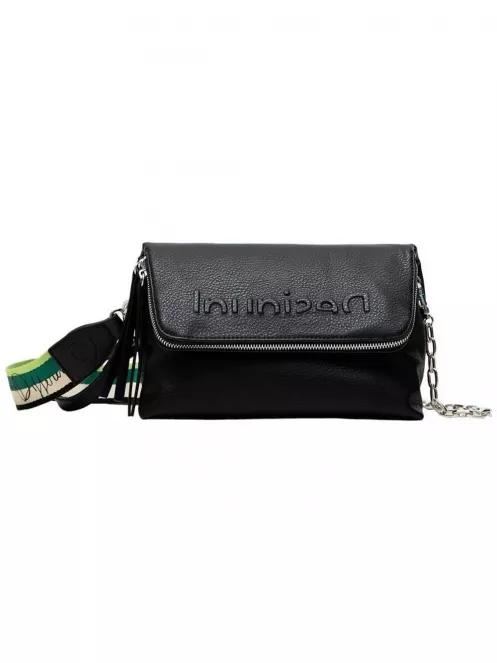 Desigual Bols Embossed Half Logo Venecia női táska fekete színben 2