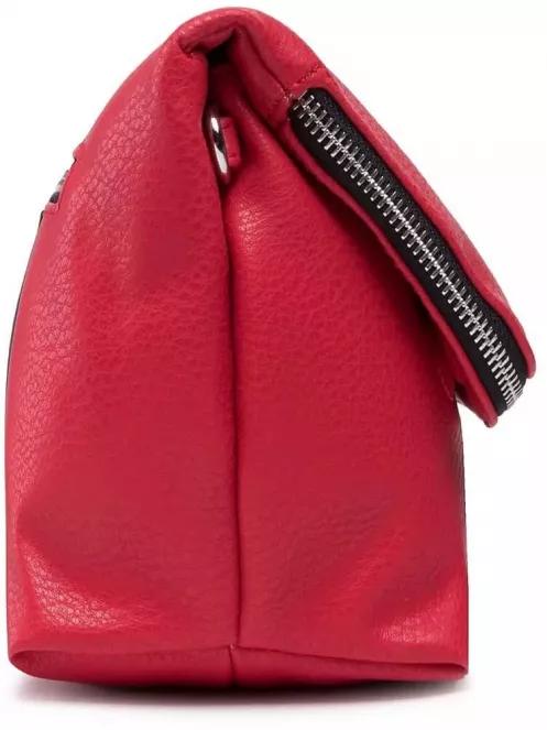 Desigual Bols Embossed Half Logo Venecia női táska piros színben 3
