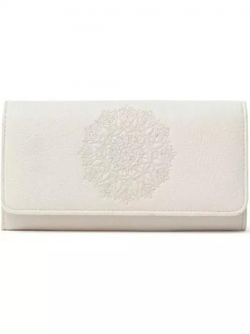 Desigual Mone_Alessia Mariona női pénztárca fehér színben 2