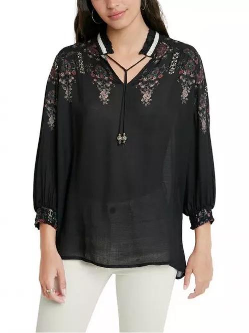 Desigual Blus Indira női blúz fekete színben 2
