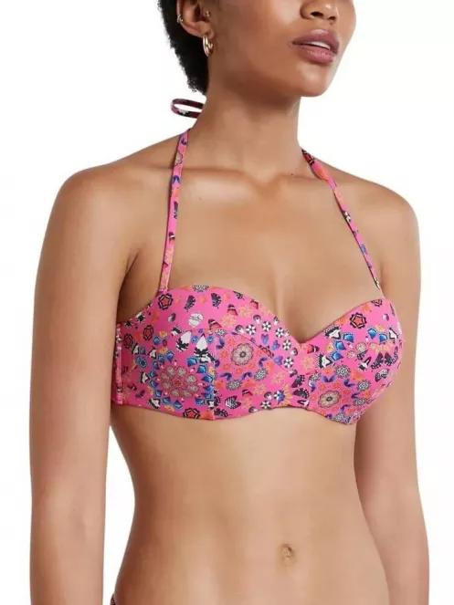 Desigual Biki Bahamas női bikini felső magenta színben 2