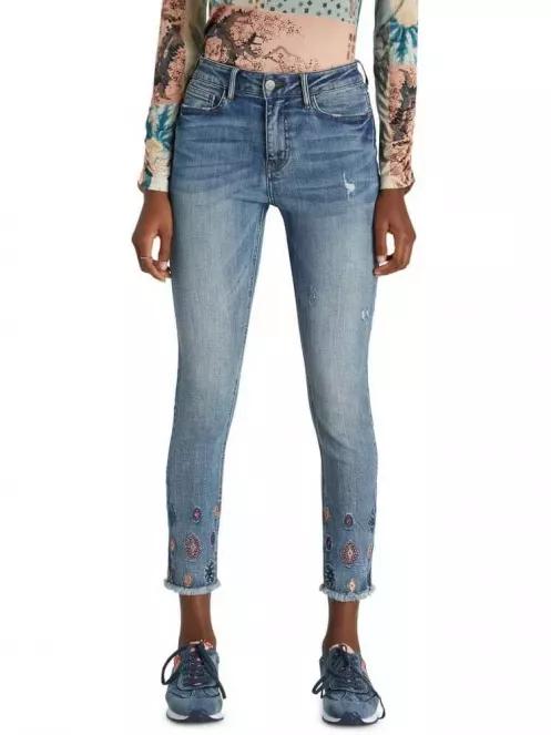 Desigual DENIM MIA női utcai nadrág világoskék színben 2