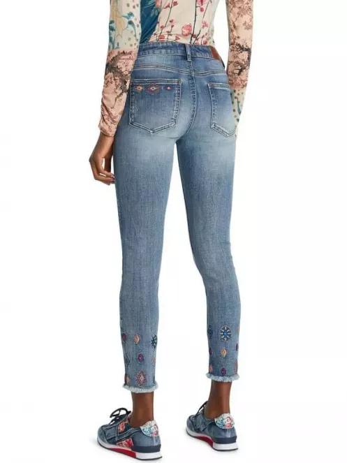 Desigual DENIM MIA női utcai nadrág világoskék színben 3