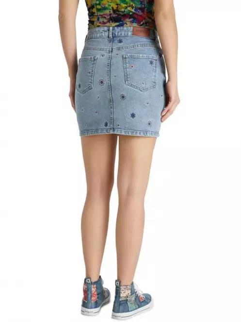 Desigual FAL LESLIE női farmerszoknya világoskék színben 3