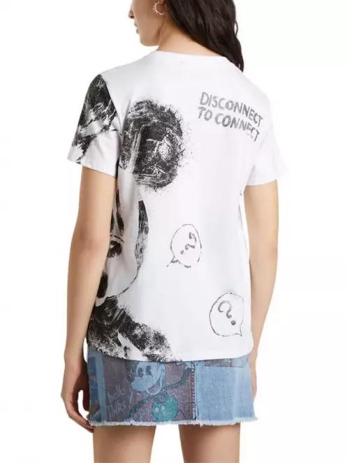 Desigual TS MICKEY női rövid ujjú póló fehér színben 3