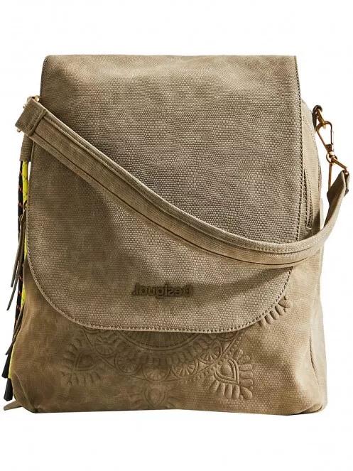 Desigual Back Aquiles Ankara női hátizsák homok színben 2
