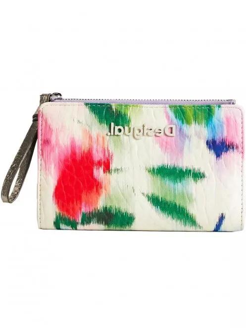 Desigual Mone Focus Floral Arty Emma női pénztárca fehér színben 2