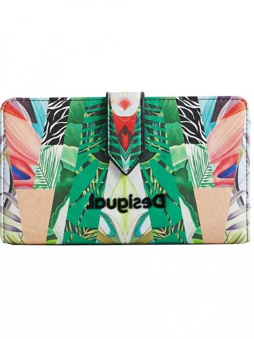 Desigual Mone Virtual Pink Pia Medium női pénztárca multikolor színben 2