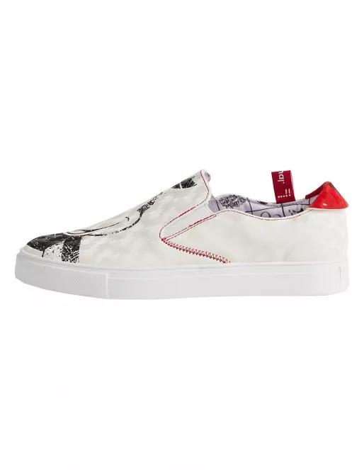 Desigual Shoes Slip On Mickey női slip-on cipő fehér színben 2