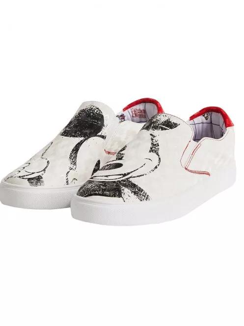 Desigual Shoes Slip On Mickey női slip-on cipő fehér színben 3