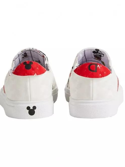 Desigual Shoes Slip On Mickey női slip-on cipő fehér színben 4