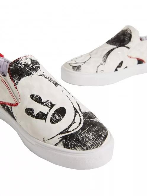 Desigual Shoes Slip On Mickey női slip-on cipő fehér színben 5