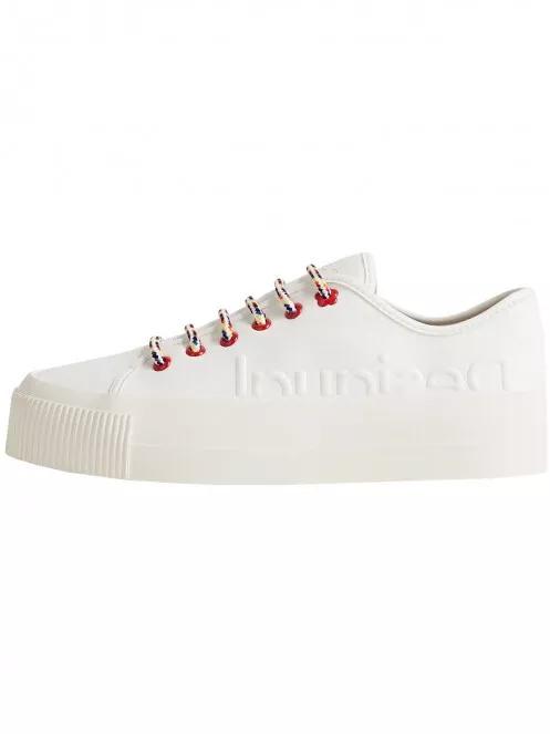 Desigual Shoes Street Half Logo női utcai cipő fehér színben 2