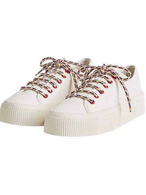 Desigual Shoes Street Half Logo női utcai cipő fehér színben 3