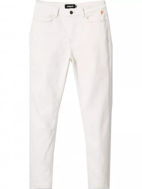 Desigual Denim Basic Core női farmernadrág fehér színben 6
