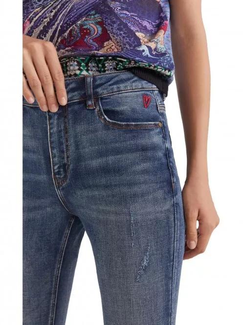 Desigual Denim Basic Core női farmernadrág kék színben 5