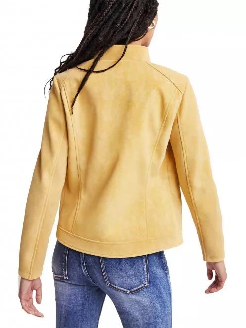 Desigual Chaq Mar női bőrdzseki sárga színben 3