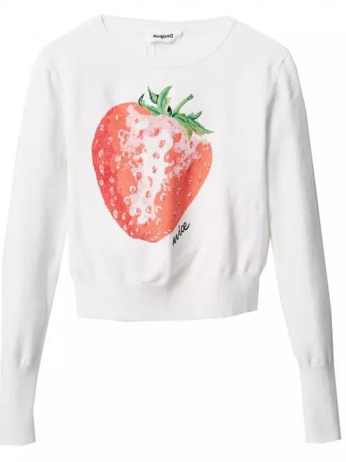 Desigual Jers Ivanna női pulóver fehér színben 5