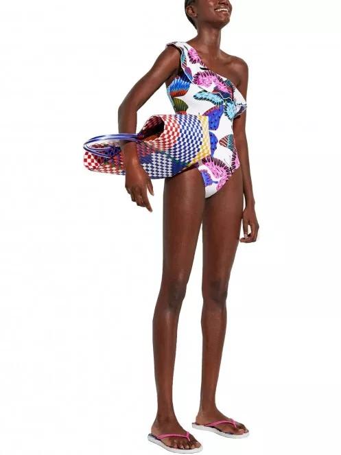Desigual Swim Ariel női fürdőruha fehér színben 4