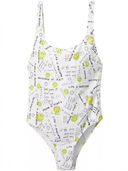 Desigual Swim Cortazar női fürdőruha fehér színben 5
