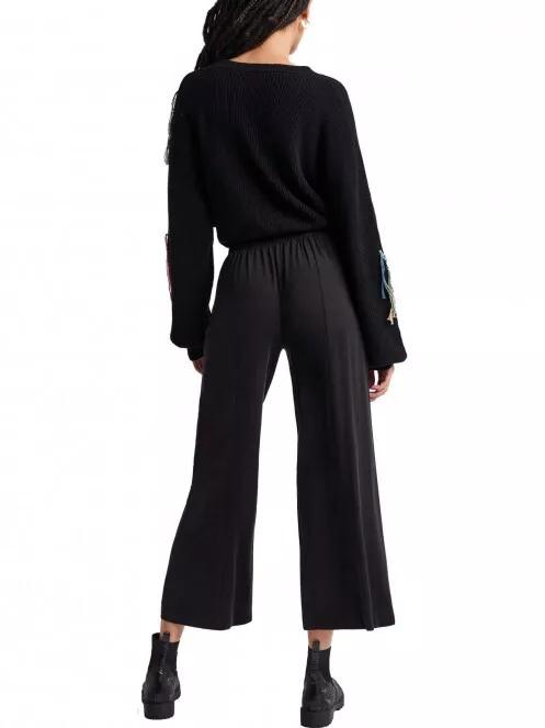 Desigual Pant Eva női utcai nadrág fekete színben 3