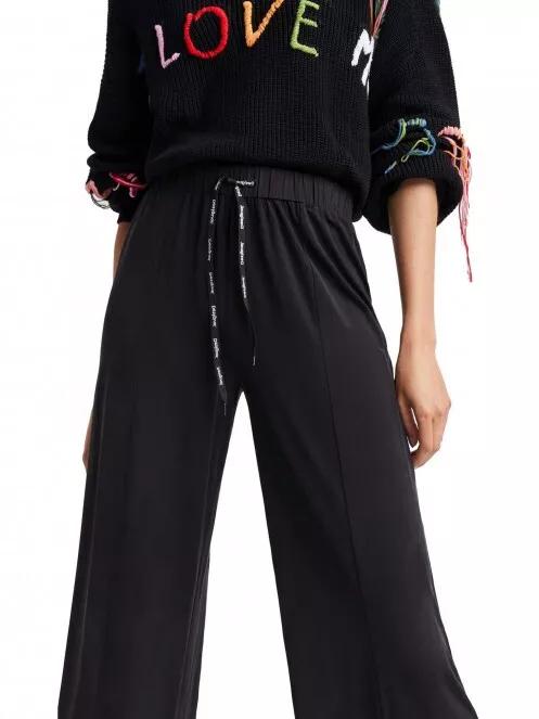 Desigual Pant Eva női utcai nadrág fekete színben 5