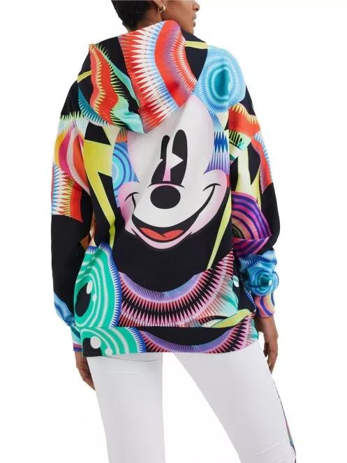 Desigual Sweat Mickey Psicodelic női kapucnis pulóver multikolor színben 3