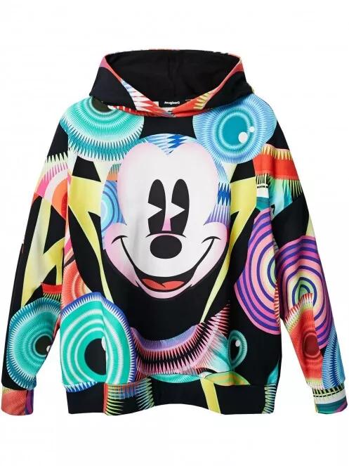 Desigual Sweat Mickey Psicodelic női kapucnis pulóver multikolor színben 5