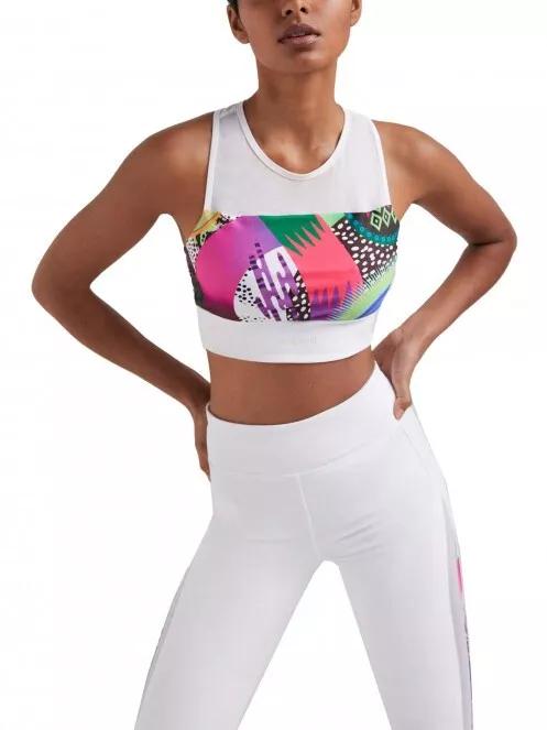 Desigual Ts Top Estrasburgo női sportmelltartó fehér színben 2