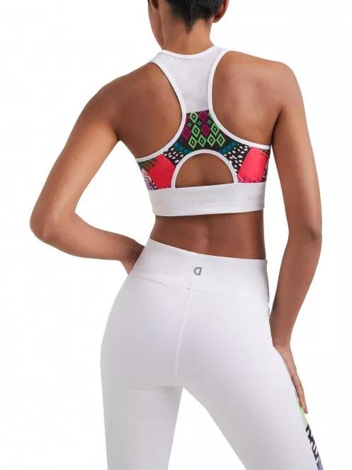 Desigual Ts Top Estrasburgo női sportmelltartó fehér színben 3