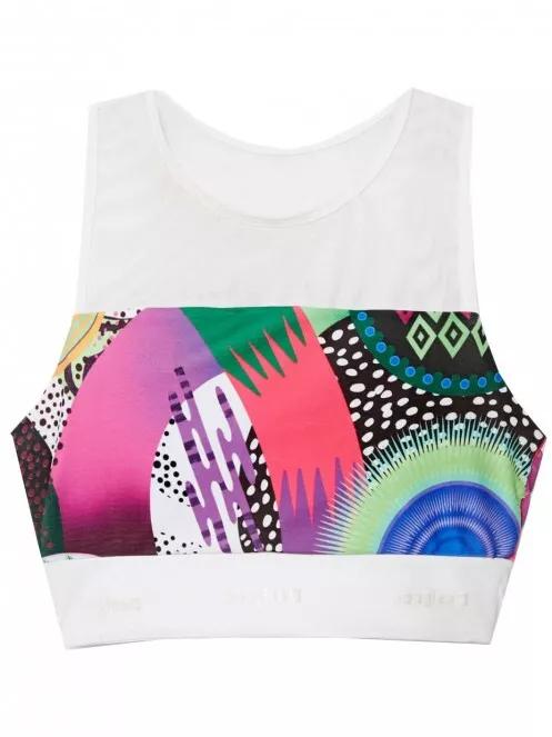 Desigual Ts Top Estrasburgo női sportmelltartó fehér színben 6