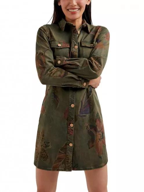 Desigual Vest Budapest női ingruha oliva színben 2