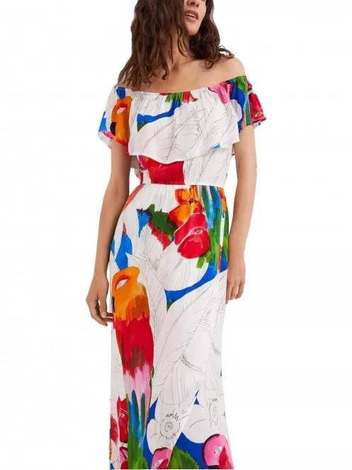 Desigual Vest Pahoa női maxiruha fehér színben 4