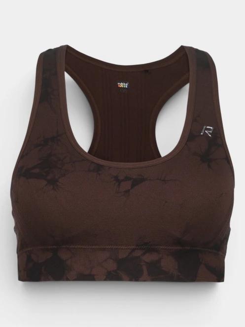 Rukka Rukka Majaus Print női sportmelltartó fekete színben 6