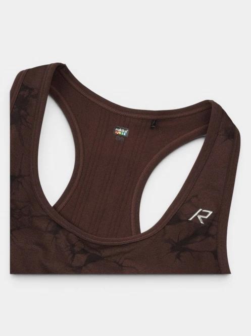 Rukka Rukka Majaus Print női sportmelltartó fekete színben 9