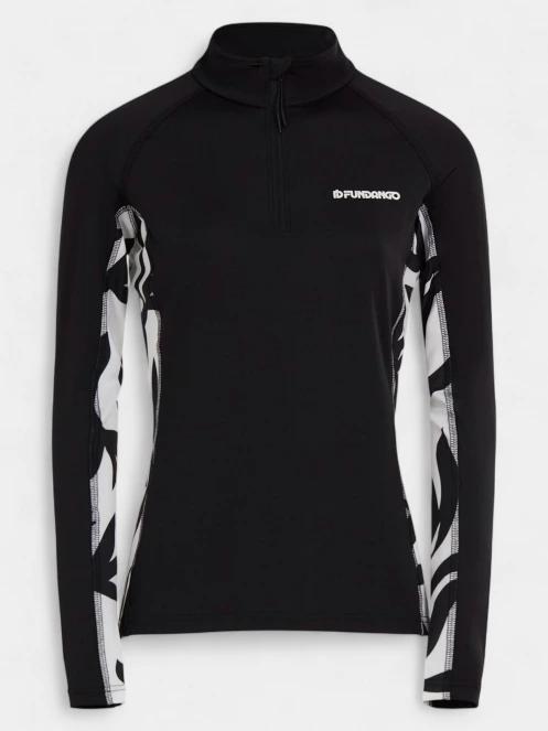 Fundango Yade II Baselayer Top női aláöltöző felső fekete színben 8