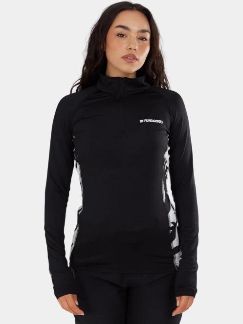Fundango Yade II Baselayer Top női aláöltöző felső fekete színben 5