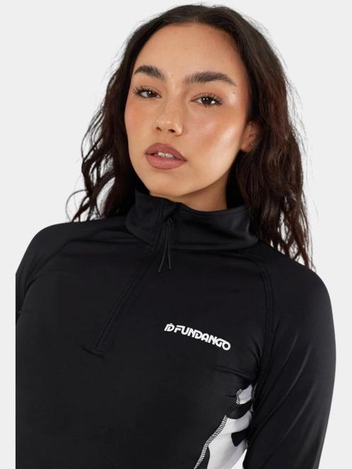 Fundango Yade II Baselayer Top női aláöltöző felső fekete színben 7