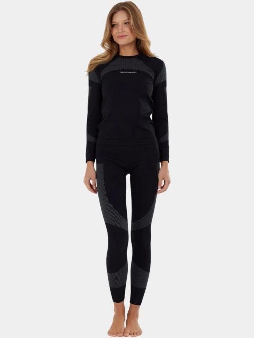 Fundango Seamless Baselayer Set női aláöltöző szett fekete színben 2