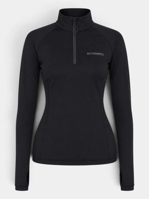 Fundango Yade Thermo III Baselayer Top női aláöltöző felső fekete színben 8