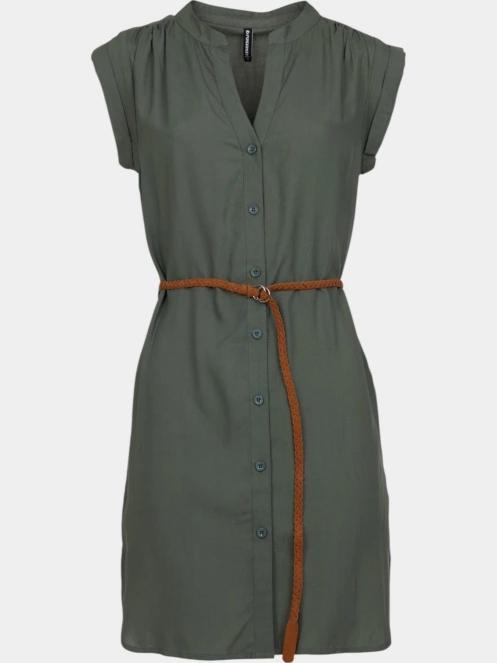 Fundango Mona Dress női ruha oliva színben 8
