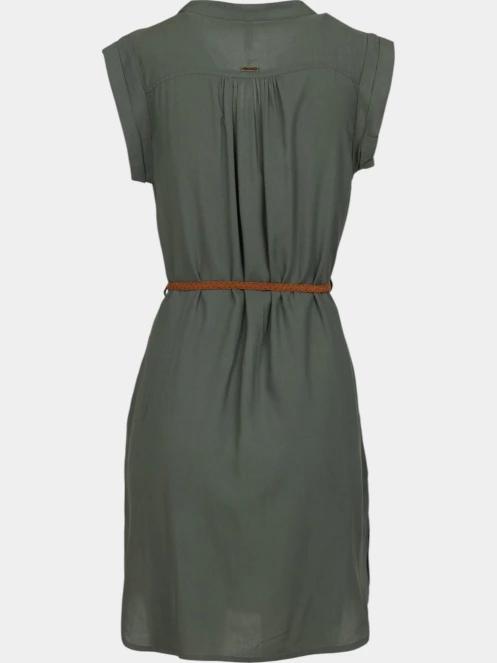 Fundango Mona Dress női ruha oliva színben 9