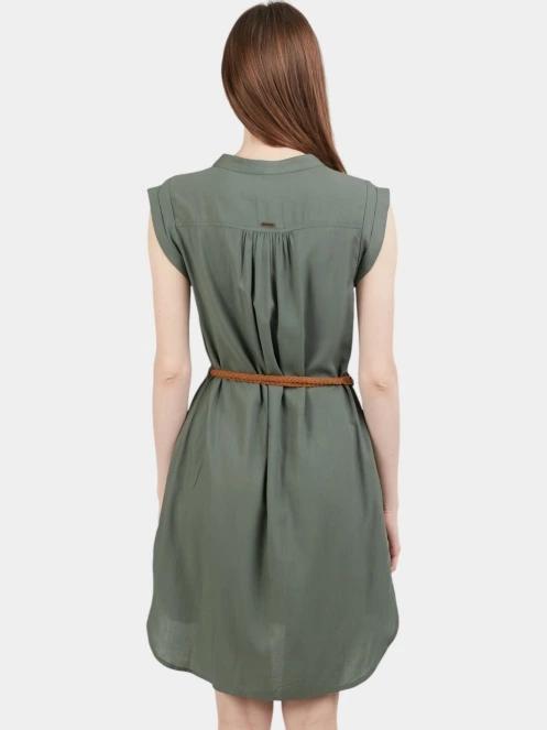 Fundango Mona Dress női ruha oliva színben 3