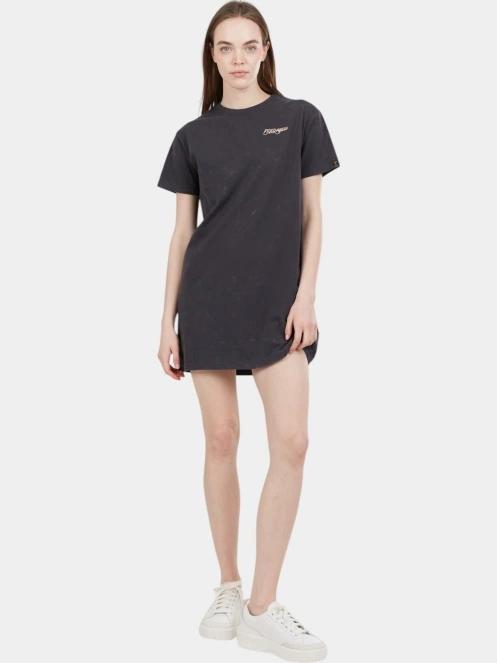 Fundango Swell Tee Dress női pólóruha fekete színben 4