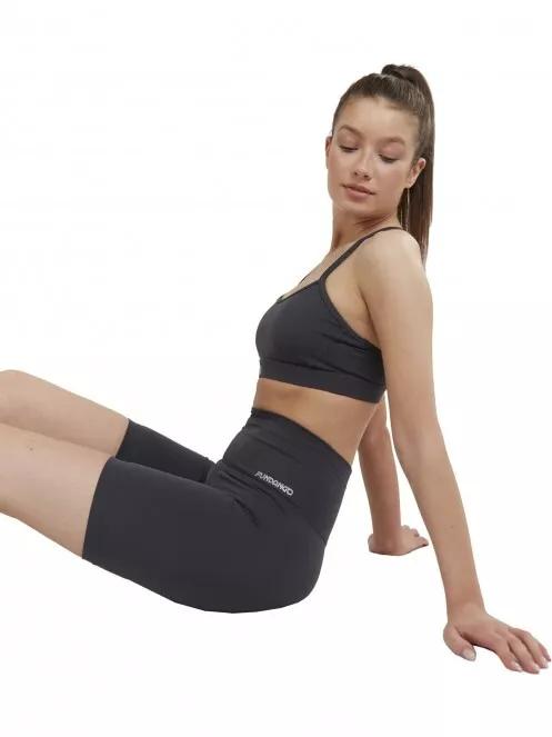 Fundango Cane Mid Support Sportbra női sportmelltartó szürke színben 5