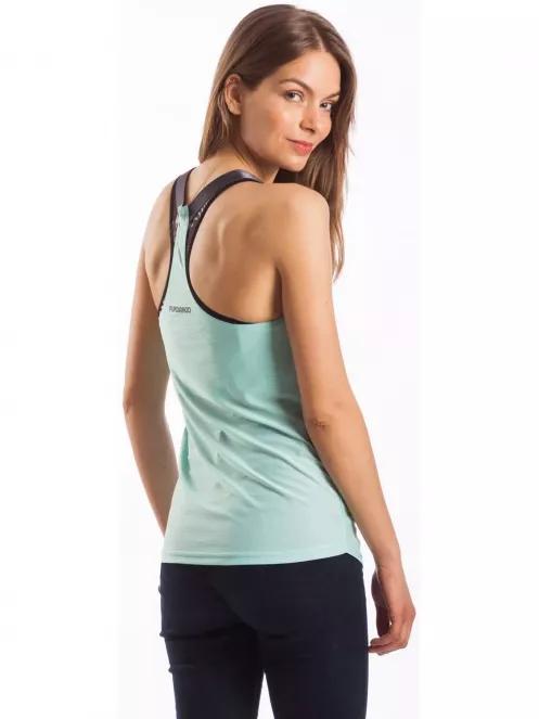 Fundango Racerback top női ujjatlan póló zöld színben 3
