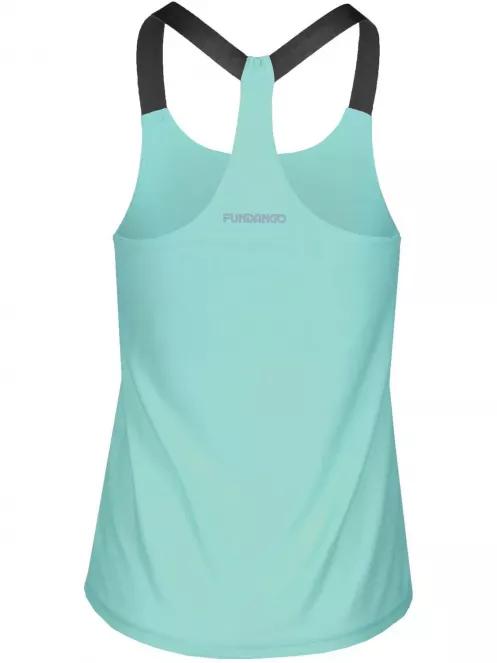 Fundango Racerback top női ujjatlan póló zöld színben 5