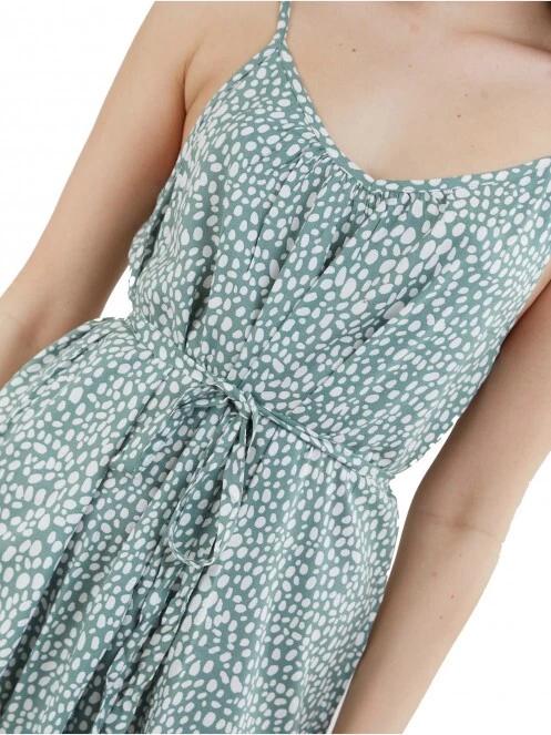 Fundango Naru Dress női ruha zöld színben 5