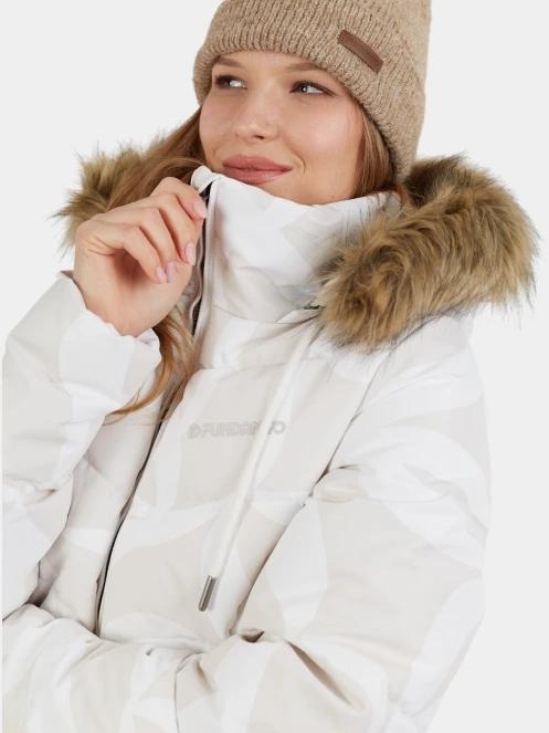 Fundango Puppis Padded Jacket női télikabát homok színben 8